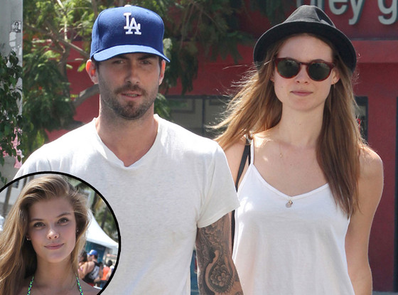 Adam Levine, Behati Prinsloo, Nina Agdal Adam Levine, Behati Prinsloo, Nina Agdal